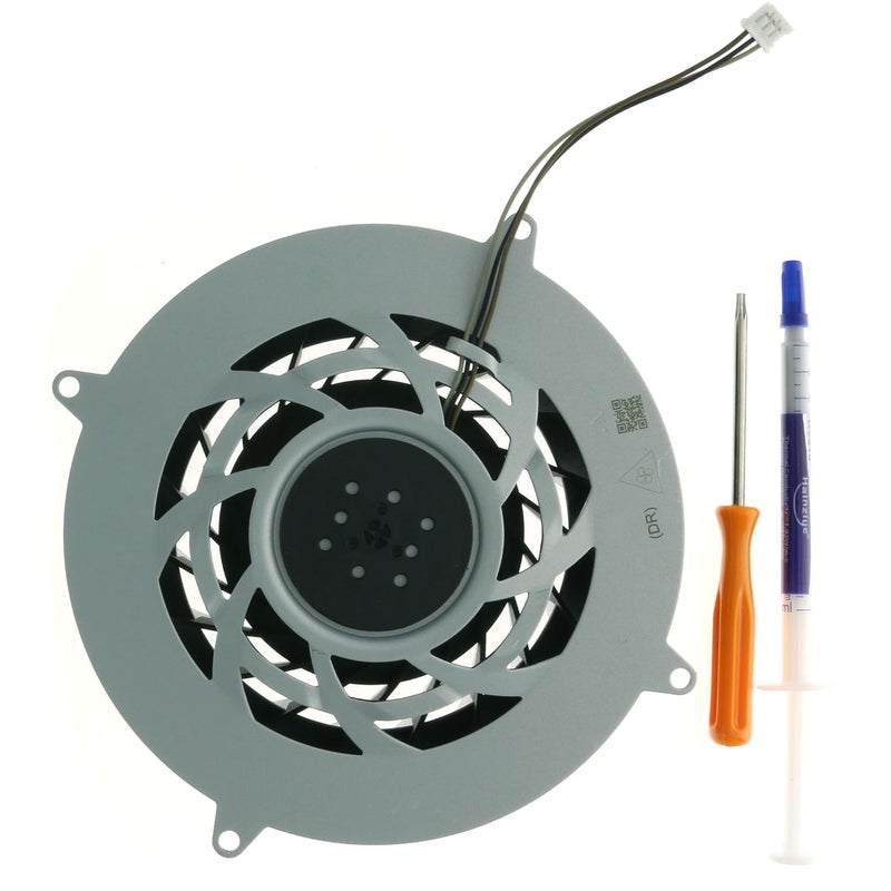 TRADOCK PS5 Slim Cooling Fan Replacement – 19-Blade Internal Quiet Cooler for PlayStation 5 Slim Console CFI-2000 CFI-2015 Cooling Fan G12E12MS1AH-56J14, 11541GS-12M-WB-01 - Image 1